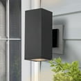 thumbnail image 1 of C Cattleya Modern Rust-Proof 2-Light Matte Black Outdoor Wall Sconces (2 Count), 1 of 5