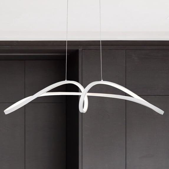 C Cattleya White Modern Dimmable LED Pendant Light