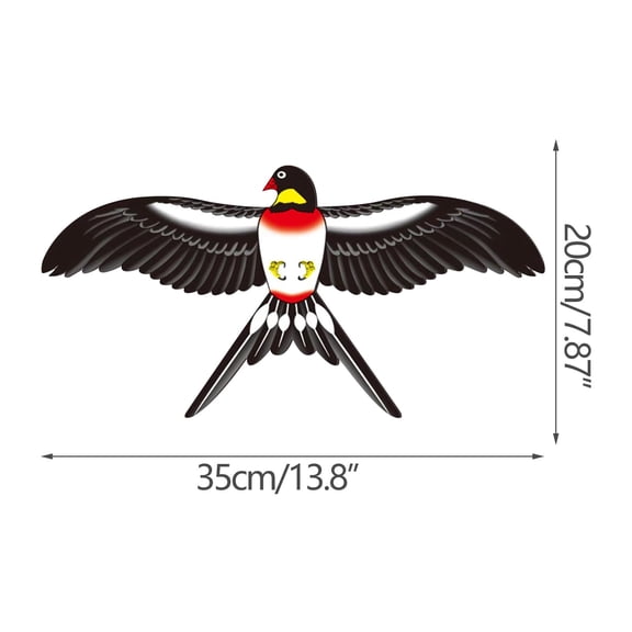 C Childrens Flapping Kite Toy With Fishing Rod Reel 30M Line Swallow Design