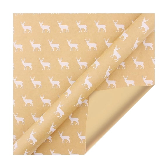 C Christmas Patterns Kraft Paper For Gift Wrapping Large Size