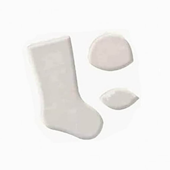 C Christmas Sock Sewing Template Ruler Set, 3-Piece Quilting Pattern For Diy Craft, Cardboard Packaged