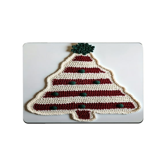 C Christmas Themed Mat With Polyester Material And Vibrant Colors For Home Decoration