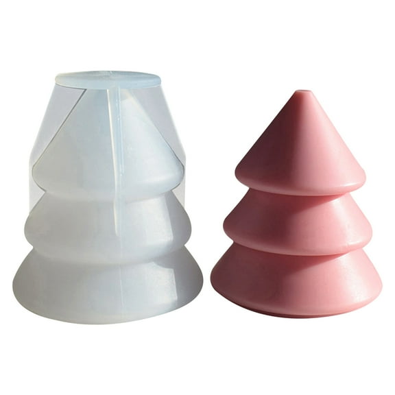 C Christmas Tree Shape Silicone Mold For Aromatherapy Candle Making Diy Craft Holiday Home Decor Reusable And Flexible For Creating Homemade Candles