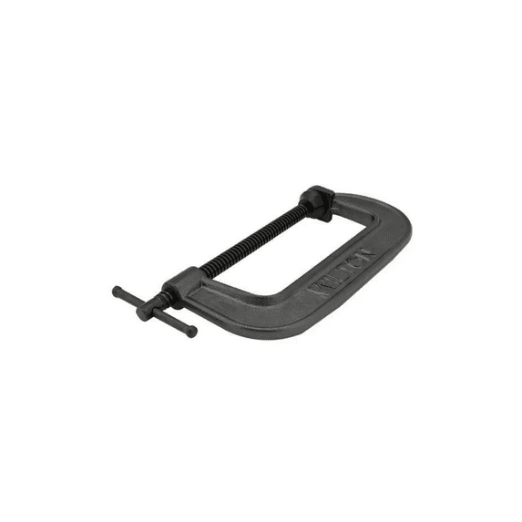 C-Clamp, 12", Iron, Regular Duty, 2850 lb., Finish: black oxide