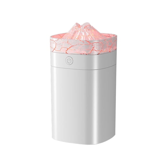 C Colorful Crackle Volcano Humidifier For Bedroom Small Super Fine Mist Spray Usb Powered Humidifier With Multicolor Led Lights Version C