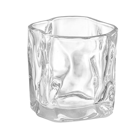C Compact Twisted Glass With Elegant Style For Beverage Enjoyment Or Home Bar