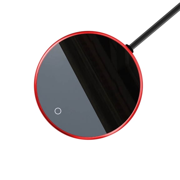 C Constant Temperature Ceramic Cup Heating Pad Coffee Warmer Aluminum Alloy Insulation Base 4.72 X 4.72 Inches 18W Electric Warmer Mug Plate Red 110V Us Plug