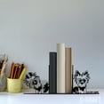 thumbnail image 1 of C-Craft Stainless Steel Yorkshire Terrier Dog Bookend, Adjustable, 5 Inch for Home Office, 1 of 5