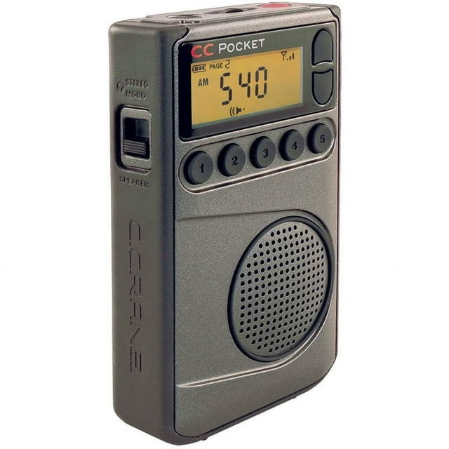 C. Crane CC Pocket AM FM and NOAA Weather Radio with Clock and Sleep