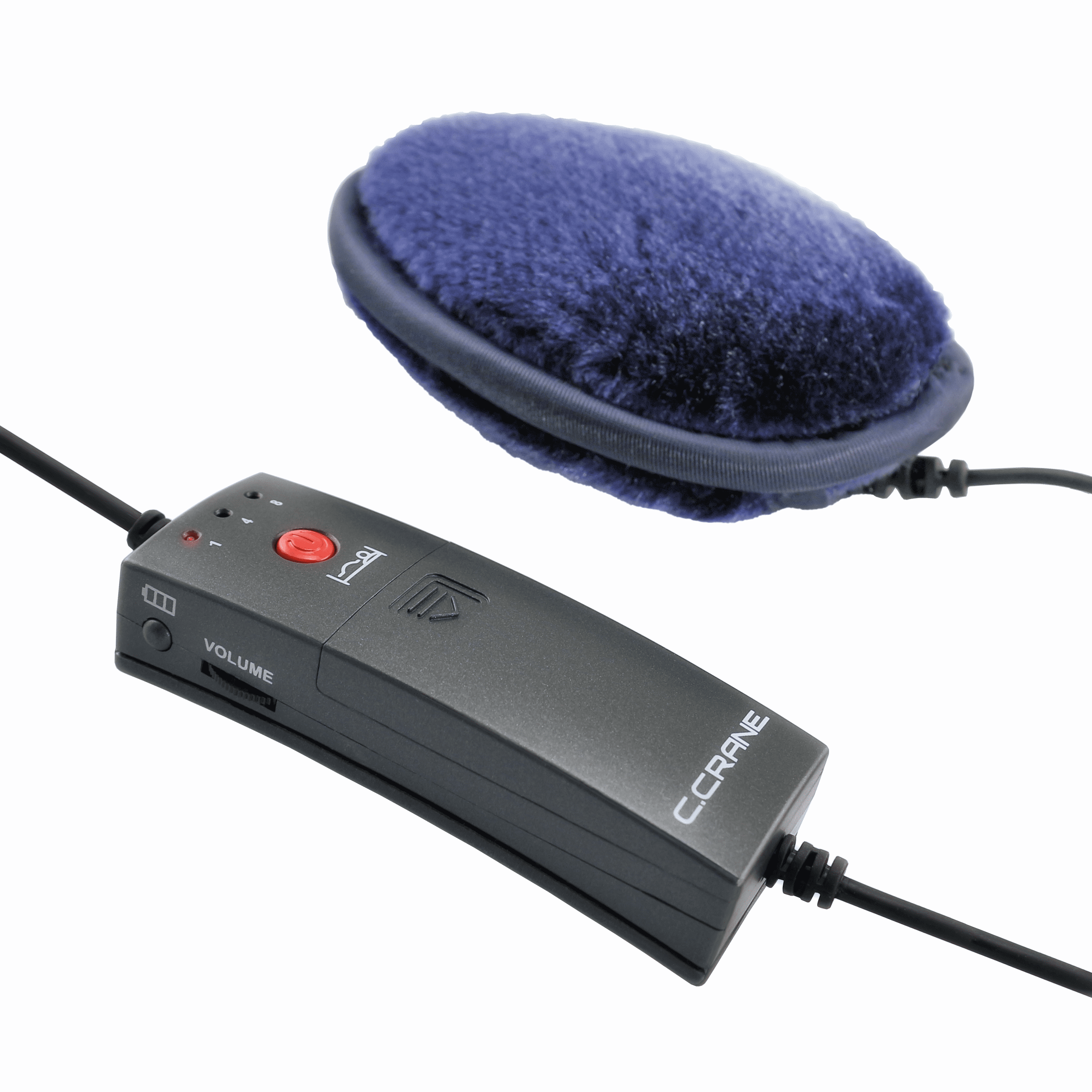 C. Crane SoftSpeaker 3K Amplified Pillow Speaker™ with Kevlar® with in-line Volume Control, listen to radio shows, audio books, podcasts, late night movies and more – Solution for Insomnia