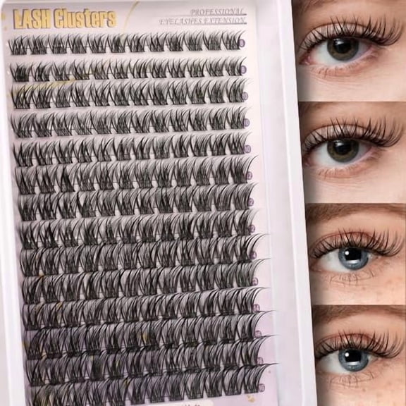 C Curl Lash Clusters Extensions 140 count Individual Eye lash Clusters Fairy Cluster Eyelash Lashes Wispy Clusters Lashes  at  - Lash Extension Kit for Self Application (8-16MM) Mix