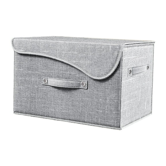 C Curved Lid Fabric Storage Box Foldable Bin For Home Organization Toys Clothes Nylon Spandex Material Design C