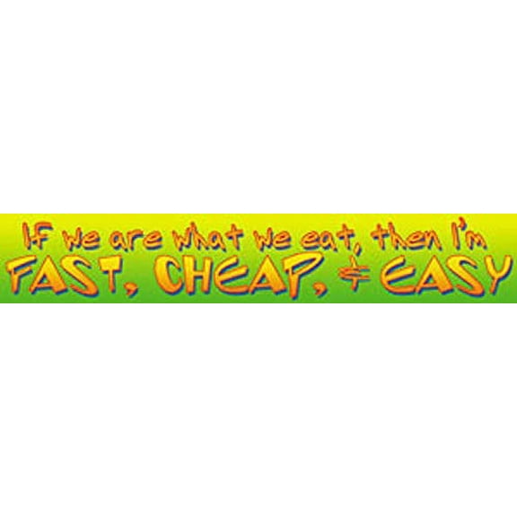 C&D Visionary CDX Fast, Cheap, Easy Sticker (S-7216)