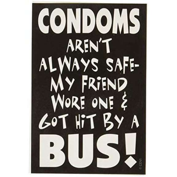 C&D Visionary CDX Saying and Statement Condoms Sticker (S-7682)