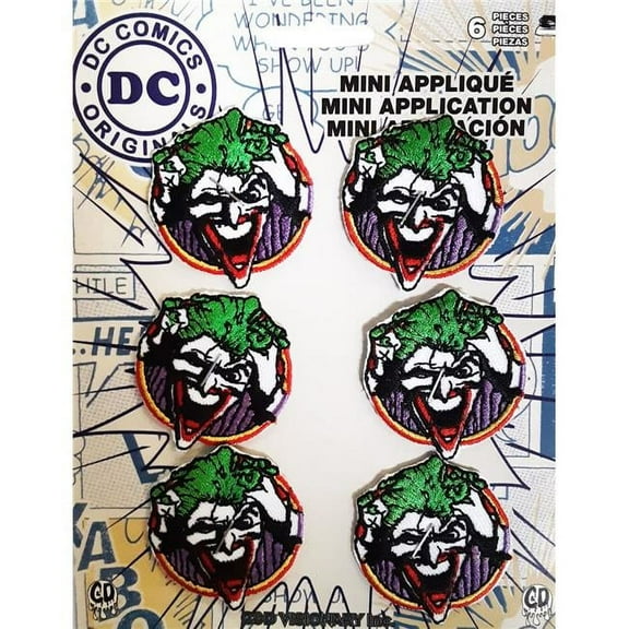C & D Visionary P-DC-132S Joker Face-Patch DC Comics - 6 Piece