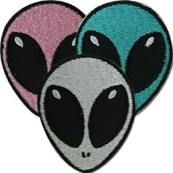 C&D Visionary P-DSX-4823 DSX Aliens Cute Assorted 3 Pack Patch Multi Color