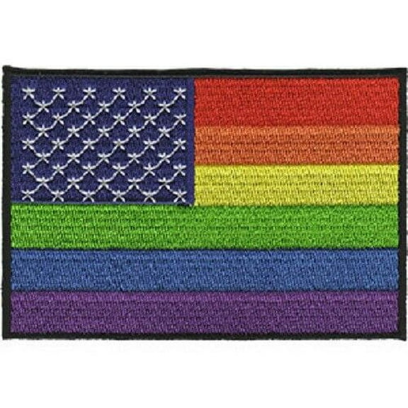 C&D Visionary P-JSX-0020 JSX American LGBTQ + Flag Patch Multi Color