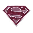 thumbnail image 1 of C&D Visionary Pink Sparkle Supergirl Logo 2.75"X4", 1 of 2