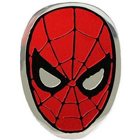 C&D Visionary Spiderman Spidey Head Metal Sticker, 8cm, Silver