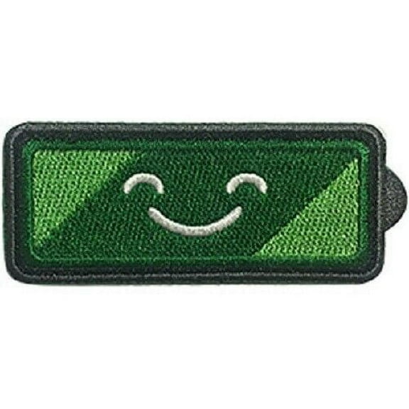 C&D Visionary: Video Games Happy Battery - Embroidered Polyester Patch Multi Color - 2"