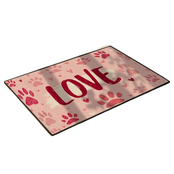 C Decorative Carpet Mat 40X60Cm With Polyester Build, Non-Slip Backing And Soft Feel For Home Entrance Outdoor Patio, 15.75 X 23.62 In