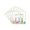 thumbnail image 1 of C Disposable Dinnerware Collection With Festive Rabbit And Egg Motif Includes 20 Paper Towels For Casual Meals, 1 of 5