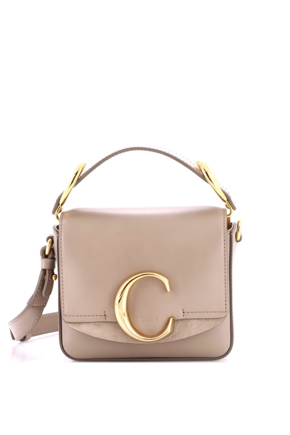 C Double Carry Bag Leather Mini By Rebag