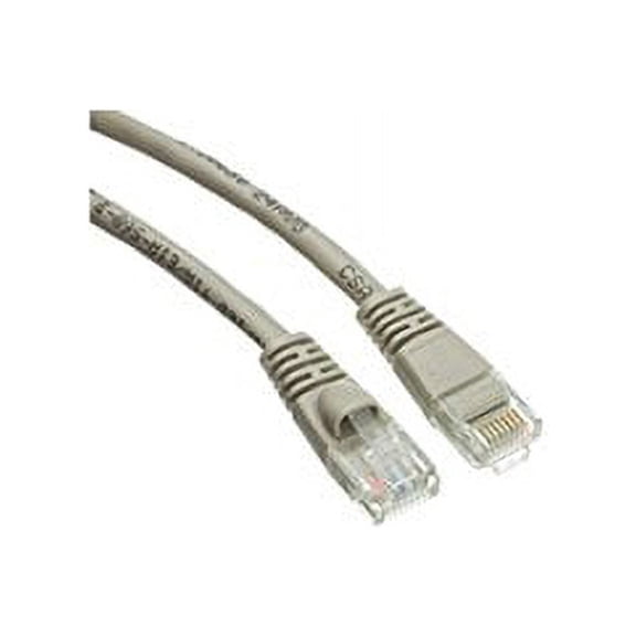 C&E C and E Cat5e Ethernet Patch Cable, Snagless/Molded Boot, 6 Inch, Gray