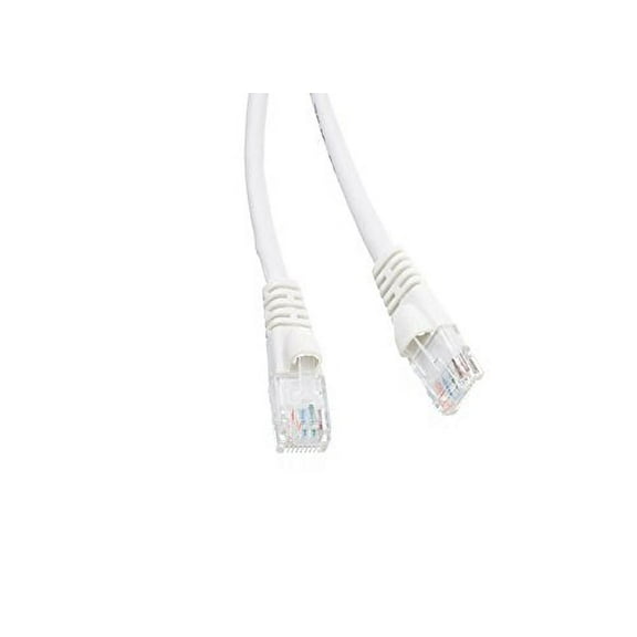 C&E CAT5E White Hi-Speed LAN Ethernet Patch Cable, Snagless/Molded Boot, 6 Inch
