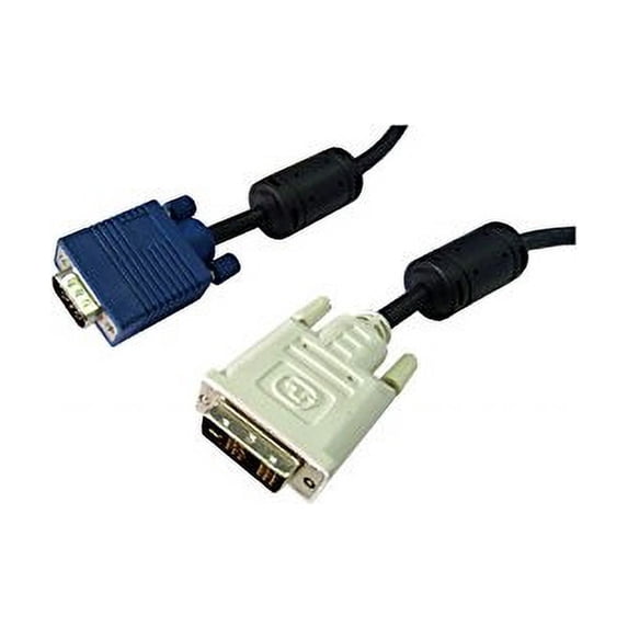 C&E DVI-A to VGA Cable (Analog), Black, DVI-A Male to HD15 Male, 5 Meter (16.5 Foot)