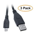 thumbnail image 1 of C&E Micro USB 2.0 Cable, Black, Type A Male/Micro-B Male, 3 Feet, 3 Pack, 1 of 2