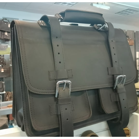 C.E.O. - 17 Classic Full Leather Briefcase Backpack L01.DS