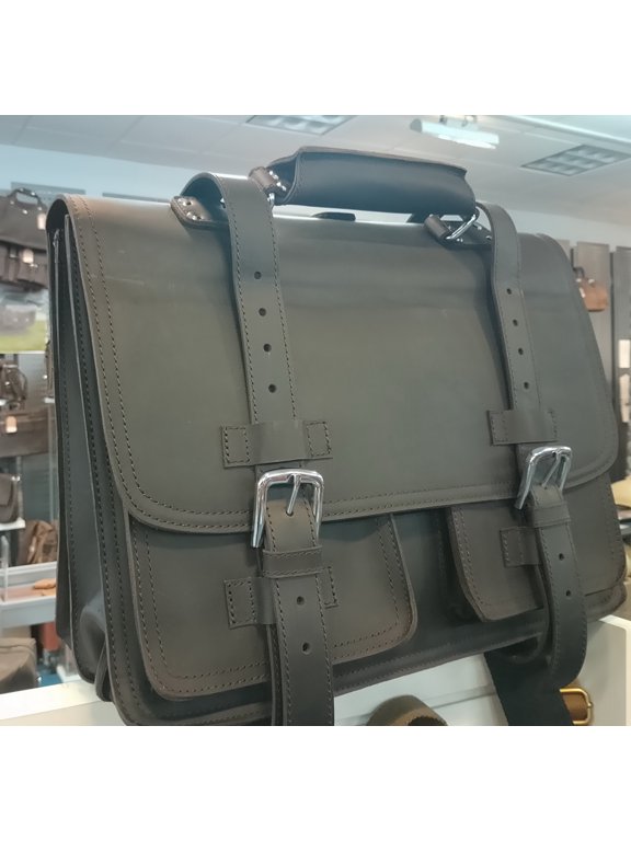 C.E.O. - 17 Classic Full Leather Briefcase Backpack L01.DS