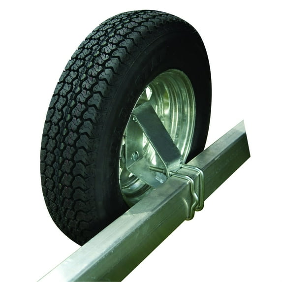 CE Smith - 27310G Heavy Duty Side Mount Spare Tire Carrier for Trailer - Holder for 4 or 5 Lug Wheels Up to 15"