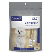 C.E.T. HEXtra Dental Chews for Extra Small Dogs Under 11 lbs, 30 chews