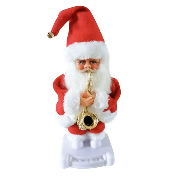 C Electric Dancing Santa Claus Doll, Music Activated Moving Toy With Light, Festive Holiday Party Decoration