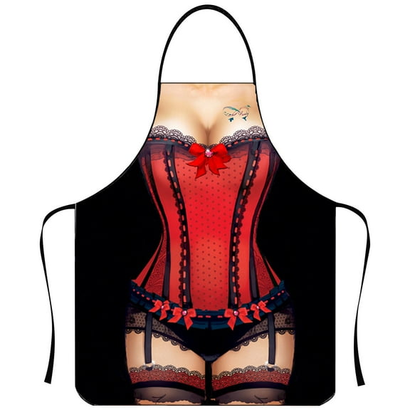 C Entertaining Apron With Muscle Design For Bbq And Costume Parties