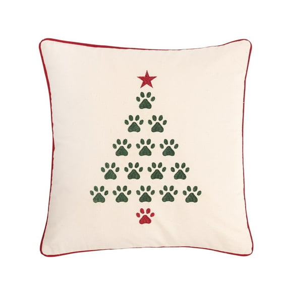 C&F Enterprises Pillow, Christmas Tree Paws