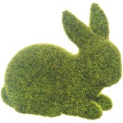 C&F Home 5.5" Resin Woodland Moss Flocked Bunny XFGS79766