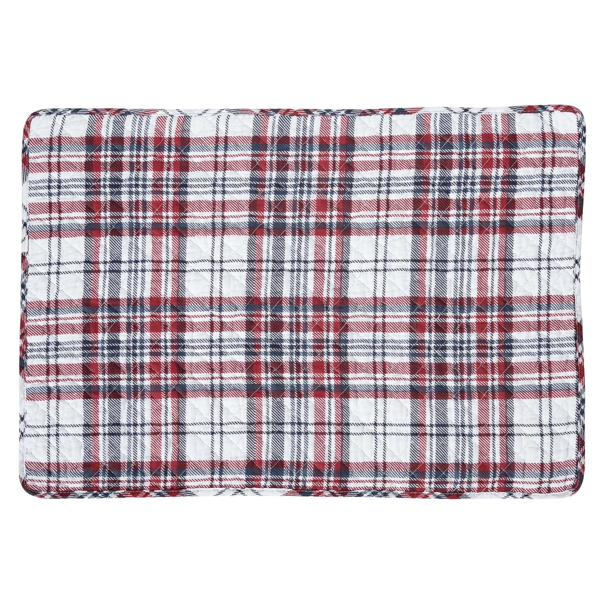 Benjamin Red and White Cotton Plaid Placemat Set of 6