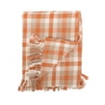 thumbnail image 1 of C&F Home Dunmore Plaid Pumpkin Orange Fall Autumn Harvest Cotton Throw Blanket with Fringe Tassels Cozy for Home Couch Sofa Farmhouse Decor, 1 of 4