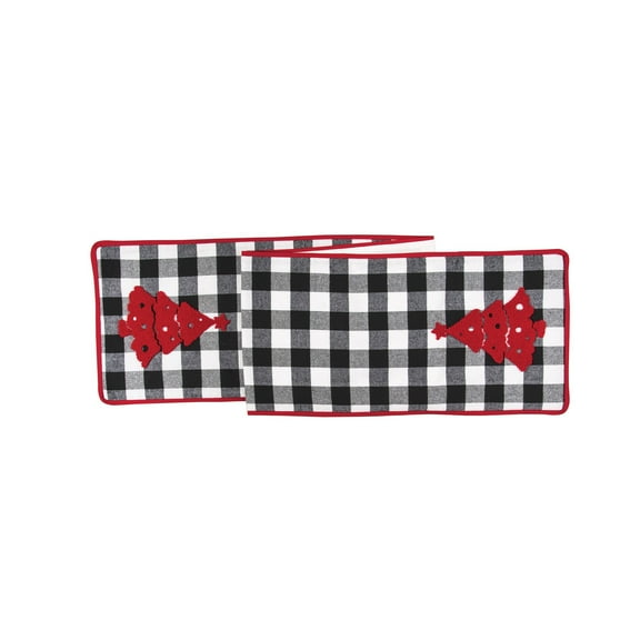13" x 72" Franklin Farm Plaid Christmas Tree Cotton Table Runner