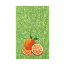 Fruit Orange Printed Flour Sack Kitchen Towel Dishtowel