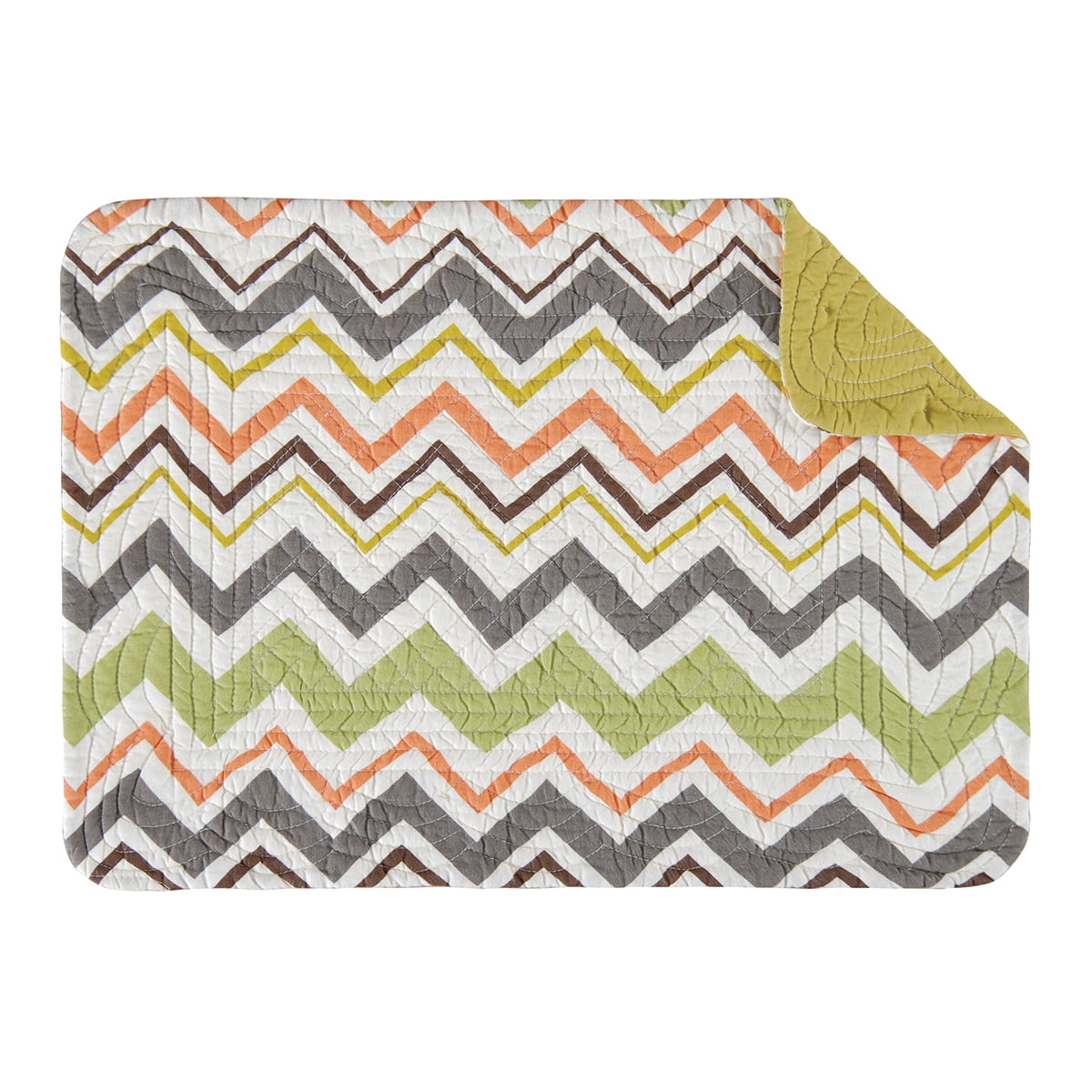 Tazzo Multicolor Cotton Reversible Quilted Placemats Set of 4