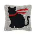 thumbnail image 1 of C&F Hooked Throw Pillow, Winter Cat (C44488076), 1 of 1