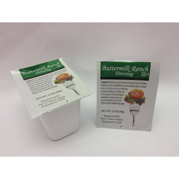 C.F. Sauer Foods Buttermilk Ranch Dressing, 1.5 Ounce -- 100 per case.