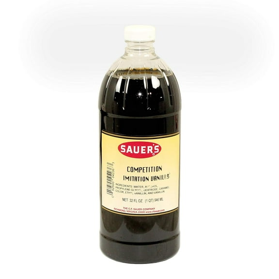 C.F. Sauer Foods Competition Imitation Vanilla Flavor, 32 Fluid Ounce -- 6 per case.