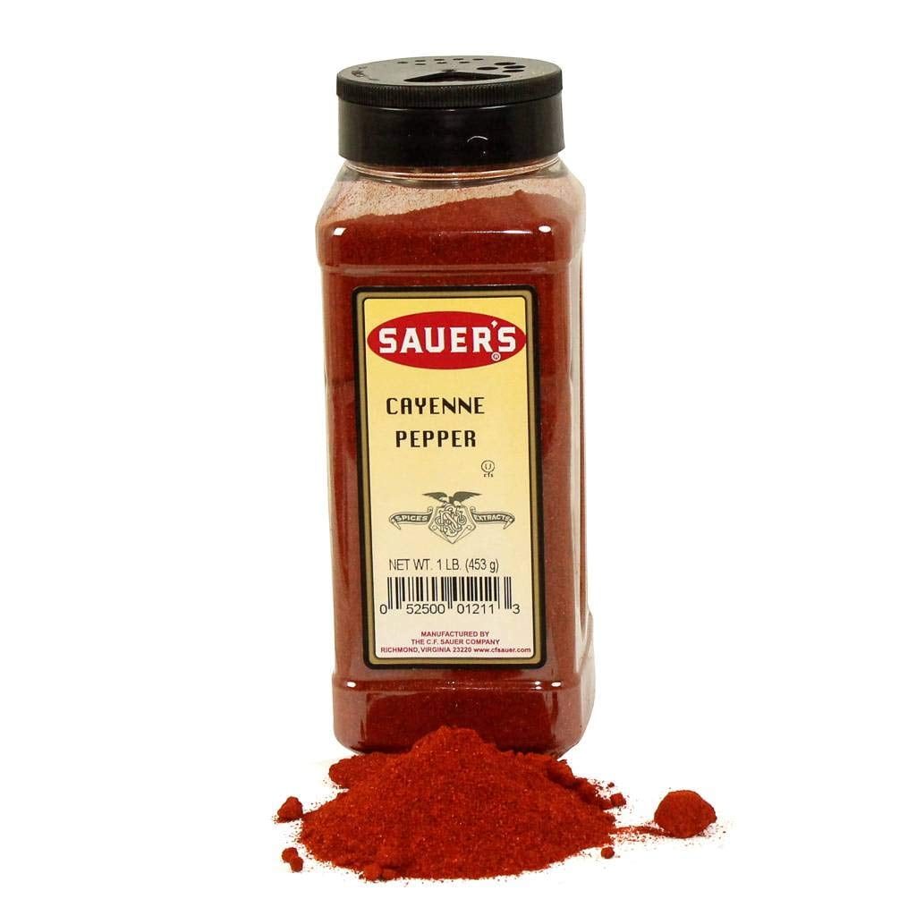 C.F. Sauer Foods Ground Cayenne Pepper, 1 Pound - 6 per case.