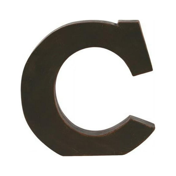 "C" Fiberstone Alphabet Tabletop Decor Symbol