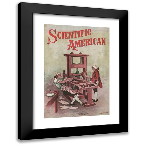 C. Figaro 17x24 Black Modern Framed Museum Art Print Titled - Scientific American (1903)